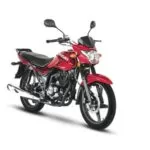 Suzuki GR 150 Motorcycle full view in red color