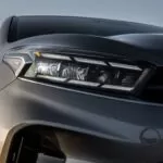 kia forte sedan 3rd generation facelift headlamp close view
