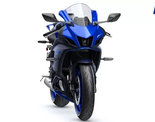 yamaha yzr7 sports motorcycle full front view