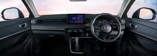 Honda HRV SUV 3rd Generation front cabin interior view full