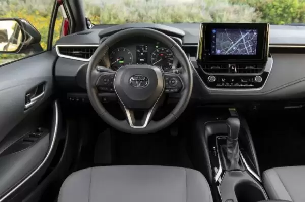 Toyota Corolla Sedan 12th Generation front cabin interior view
