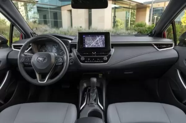 Toyota Corolla Sedan 12th Generation front cabin interior view full