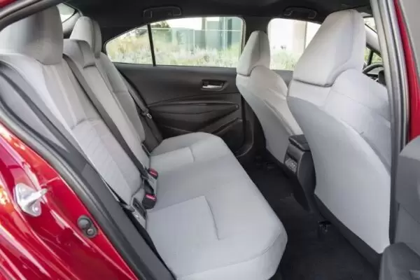 Toyota Corolla Sedan 12th Generation rear seats view