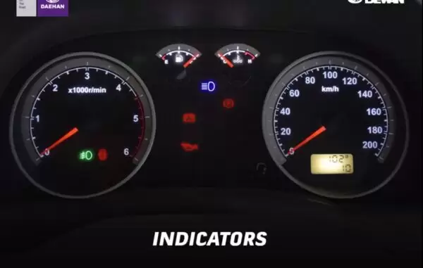 Daehan Shehzore Pickup instrument cluster