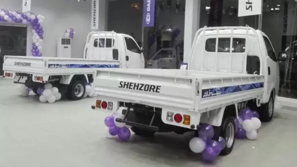 Daehan Shehzore pickup full rear view
