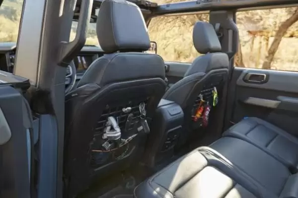 Ford Bronco SUV 6th generation rear cabin interior