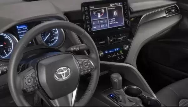 Toyota Camry Hybrid Sedan XV70 steering wheel view