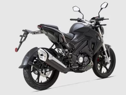 Benelli 180s Sports Bike black beautiful side profile