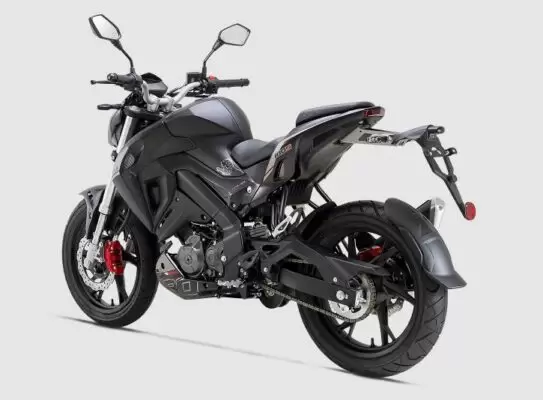 Benelli 180s Sports Bike black color side and rear view