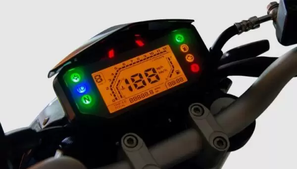 Benelli 180s Sports Bike instrument cluster view