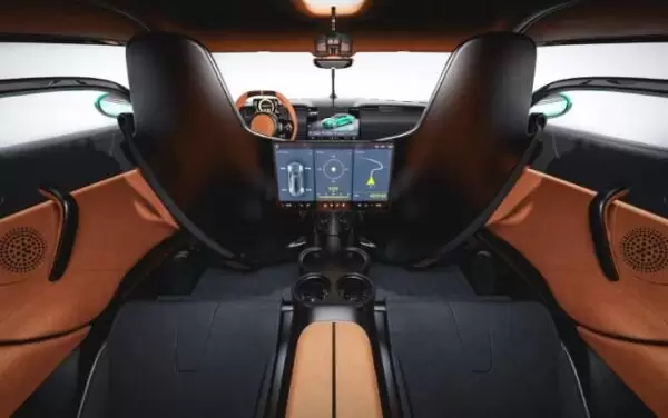 koenigsegg gemera the world's first 4 seater sporty megacar rear instrument cluster