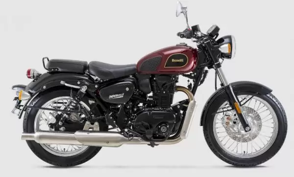 Benelli Imperiale 400 retro Cruiser Motorcyle full side view