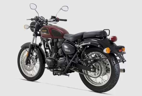 Benelli Imperiale 400 retro Cruiser Motorcyle side and rear view