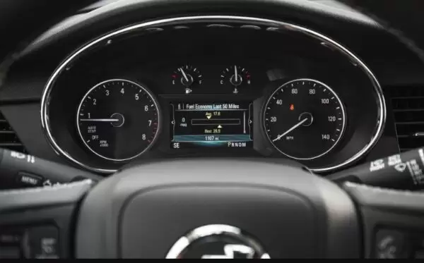 Buick Encore suv 2nd generation instrument cluster view