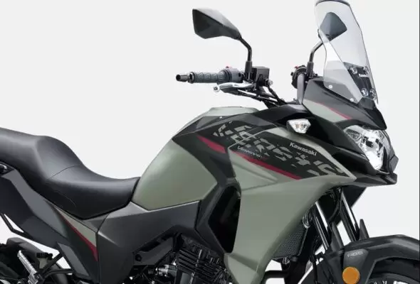 Kawasaki Versys x 300 Motorcycle front close view