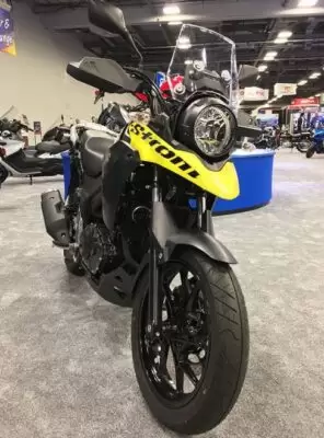 Suzuki V Strom 250 Adventure Motorbike full front view