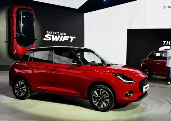 Maruti Suzuki Swift 2024 india full side view